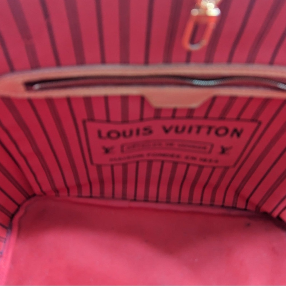 Louis Vuitton Brown and Tan Neverfull Tote - Picture 5 of 7